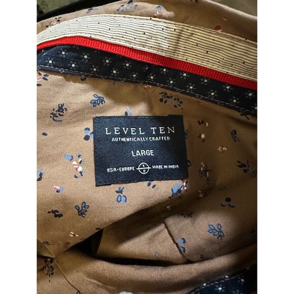 Level Ten Mauve Poplin Long Sleeve Button Down Shirt, Size Large, NWT - Picture 8 of 9